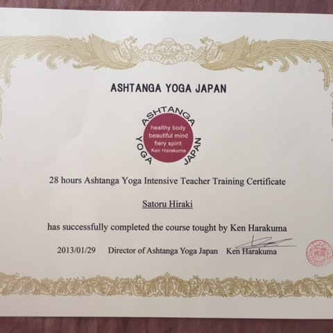 Certificated by Ken Harakuma